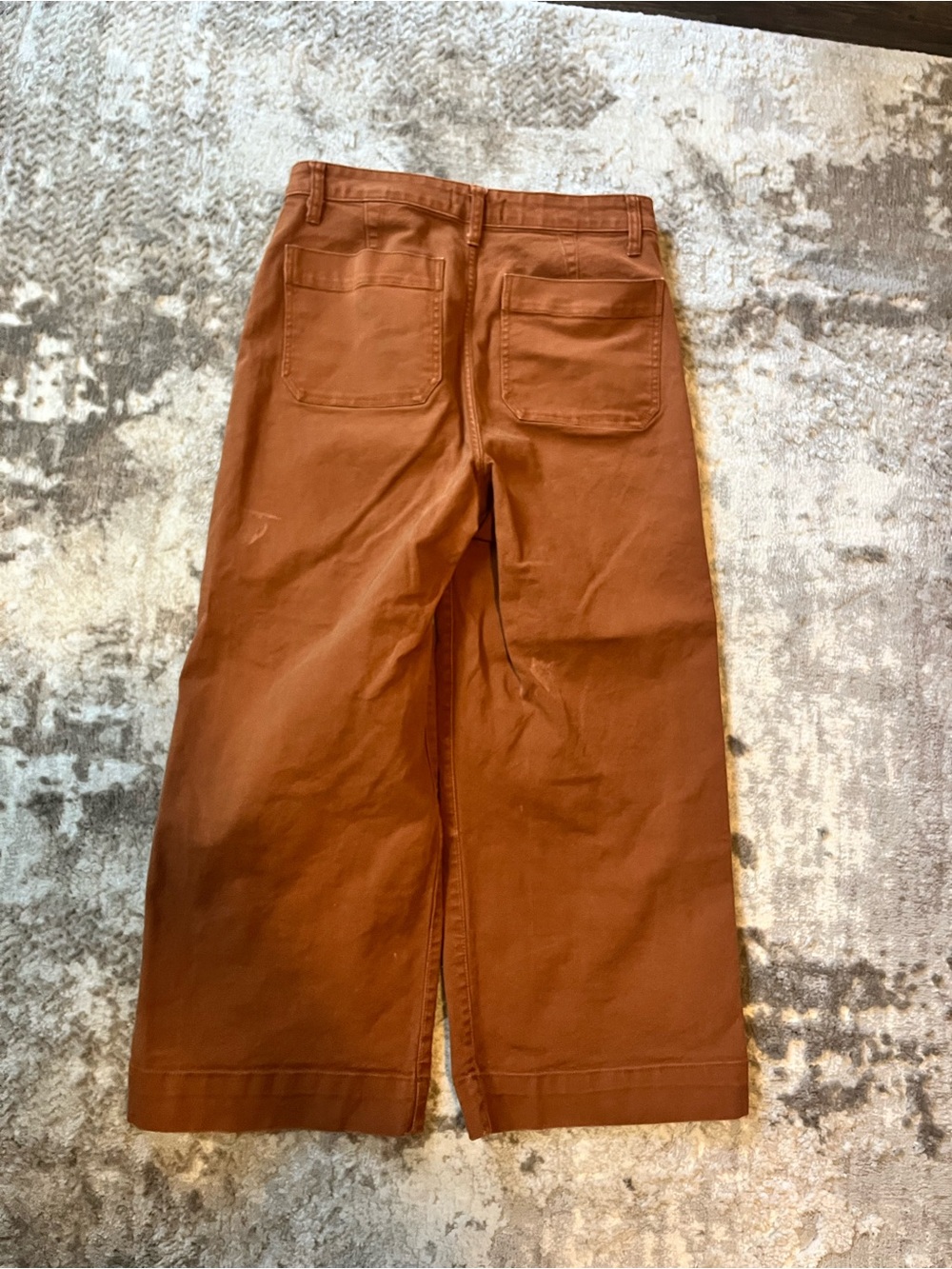 Madewell High-Waist Wide-Leg Cotton Pants - Chestnut Brown - Picture 5 of 5